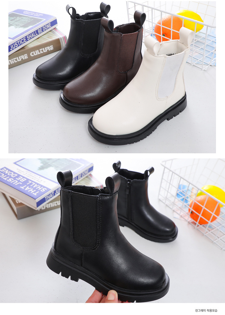 Kinderstiefel Aus Leder Für Den Herbst Und Winter Mit Weicher Sohle_voghion.com