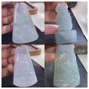 Burmese Jade a Goods Free Station Guanyin Pixiu Seal Parents Guardian God Sun Manjushri Lover Operation Pendant