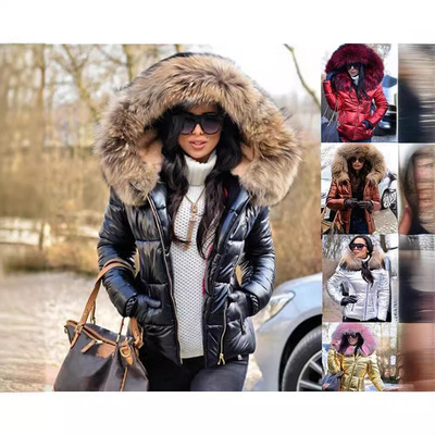 2024 Europe and America Autumn and winter new pattern Europe and America cotton-padded clothes Down Cotton have cash less than that is registered in the accounts Women's wear cotton-padded clothes coat jacket