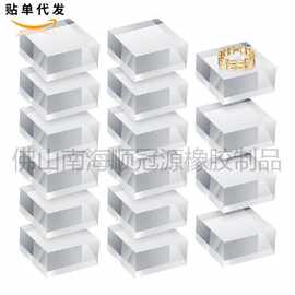 透明亚克力方形展示块珠宝戒指展示底座首饰耳环项链手办陈列道具