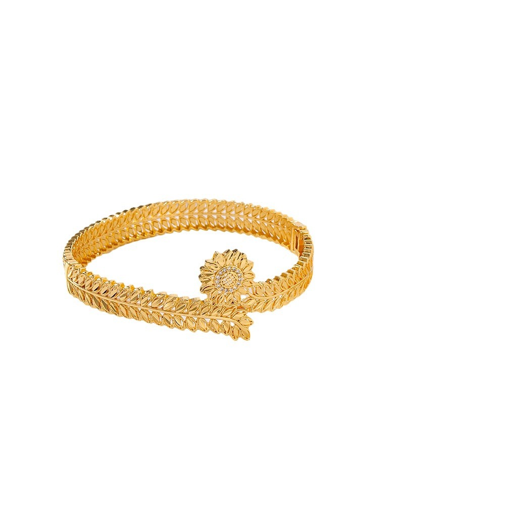Europa y los Estados Unidos de moda transfronteriza selección de joyería conjunto de mujeres pulsera de piedra de bronce anillo de boca viva dos piezas juegos de joyería