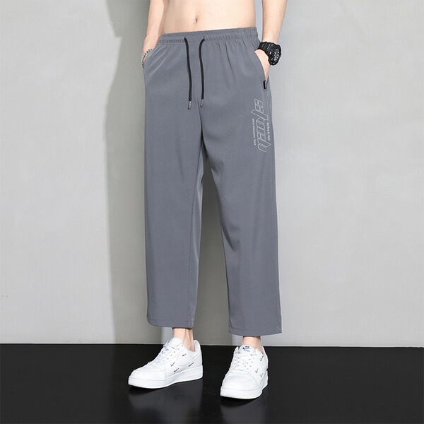 Summer thin quick dry casual men's silk breathable sports trend…
