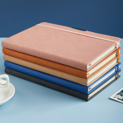 商務綁帶A5筆記本子加厚學生簡約記事本日記本白領會議工作公司