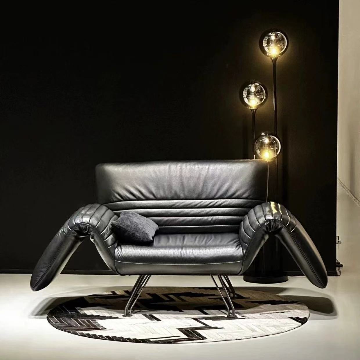 DeSede diseñador sala de estar de alta gama multifuncional plegable relajación silla italiana sofá minimalista