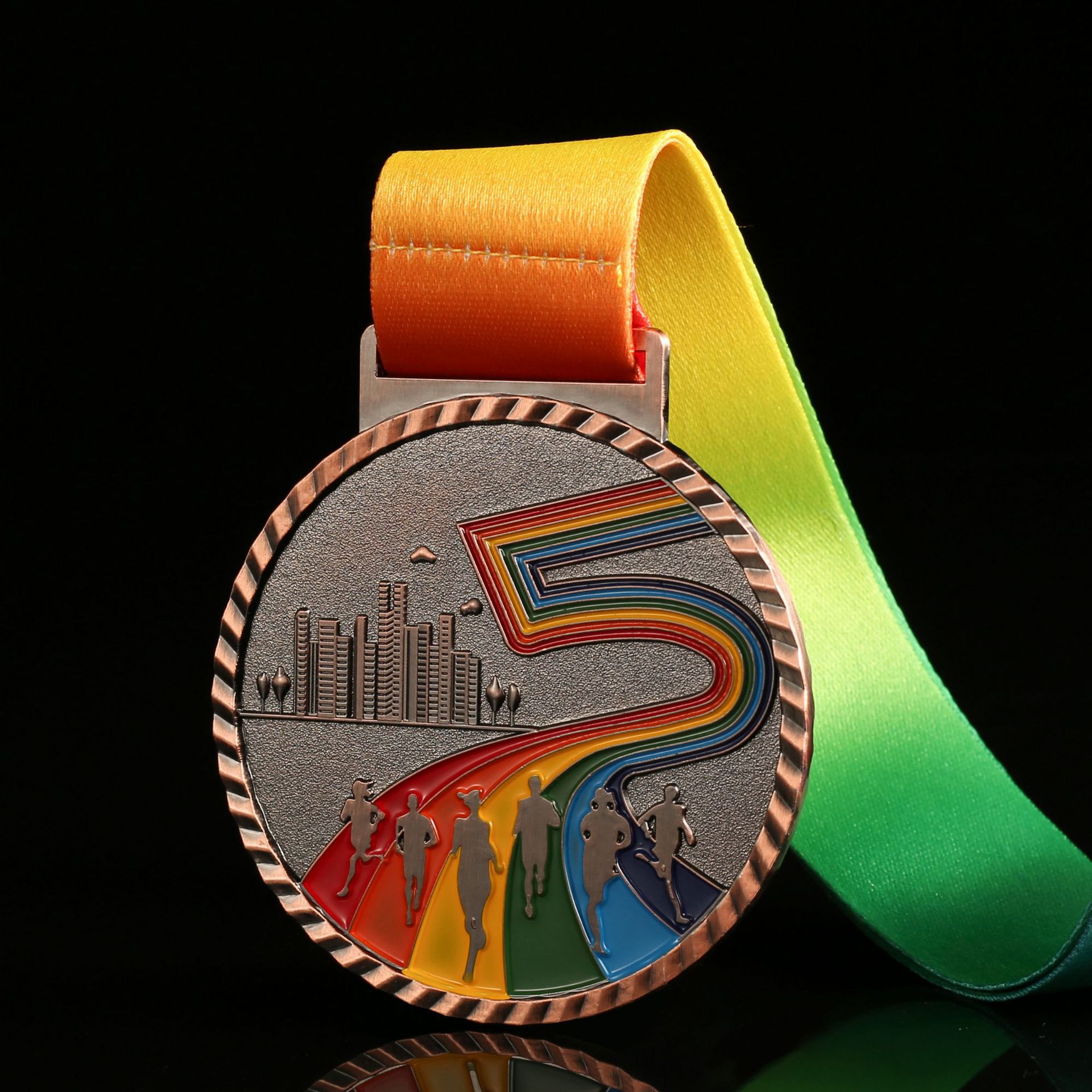 Deportes medalla de Metal signo Medalla de la competencia aleación de zinc recuerdo maratón medalla de metal haciendo listado