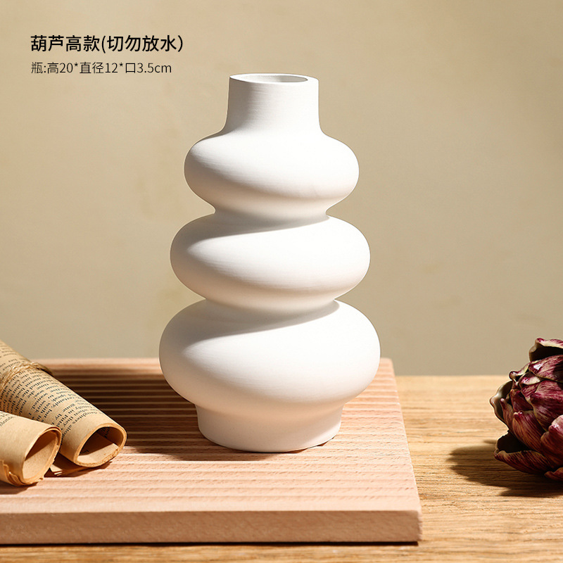 Fronteriza in-viento vasos de flores Nordic quema flores falsas flores secas adornos de cerámica en el hogar sala de estar vasos de flores contenedores