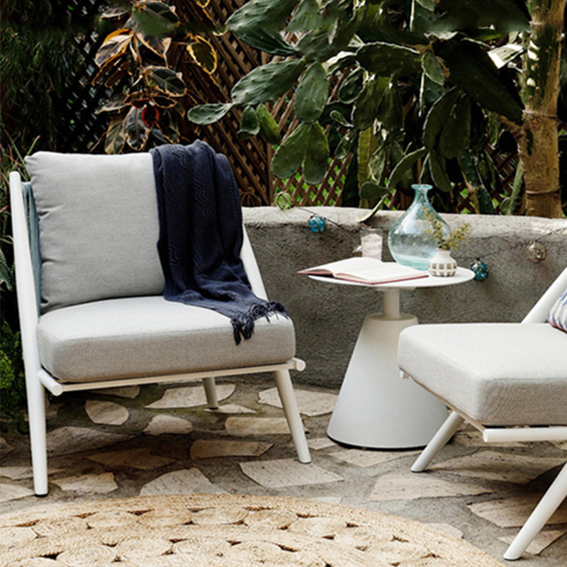 北歐戶外藤編沙發椅休閒椅陽台庭院花園現代簡約桌椅茶几組合防水