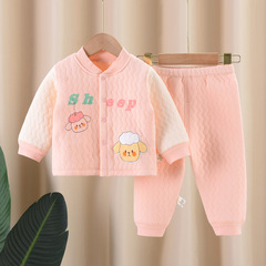 兒童保暖內衣套裝寶寶秋冬秋衣嬰兒柔軟夾棉秋褲男童女童加厚衣服