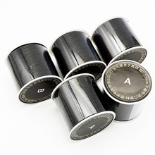 进口莱卡弹力线大卷500米羽毛接发线黑色水晶线接发不褪色黑色线