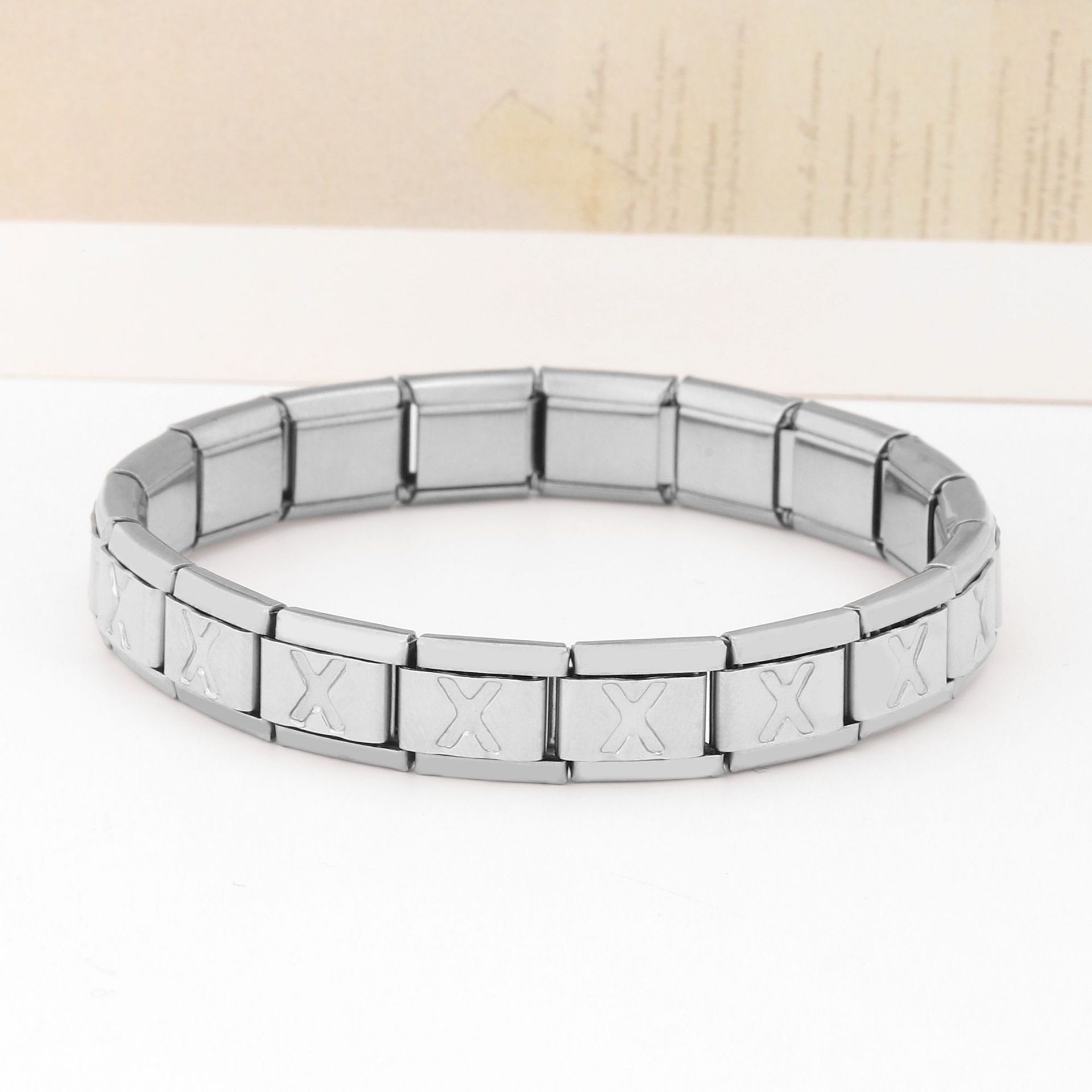 Acier Inoxydable Style IG Lettre Polissage Bracelets display picture 22