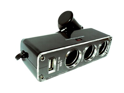 WF-0096拒绝垃圾 高性价比 一拖三USB点烟器   一分三点烟器插座|ms