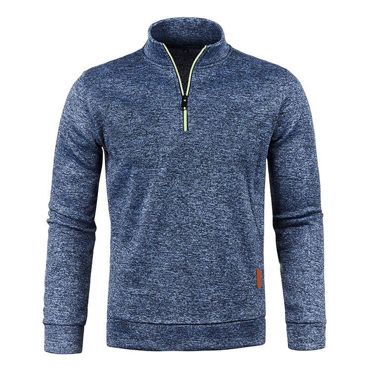 K Men's Oversized Sweater With Zipper At The Neck, Knitwear, Pullover, And Outerwear In Plus Sizes_voghion.com