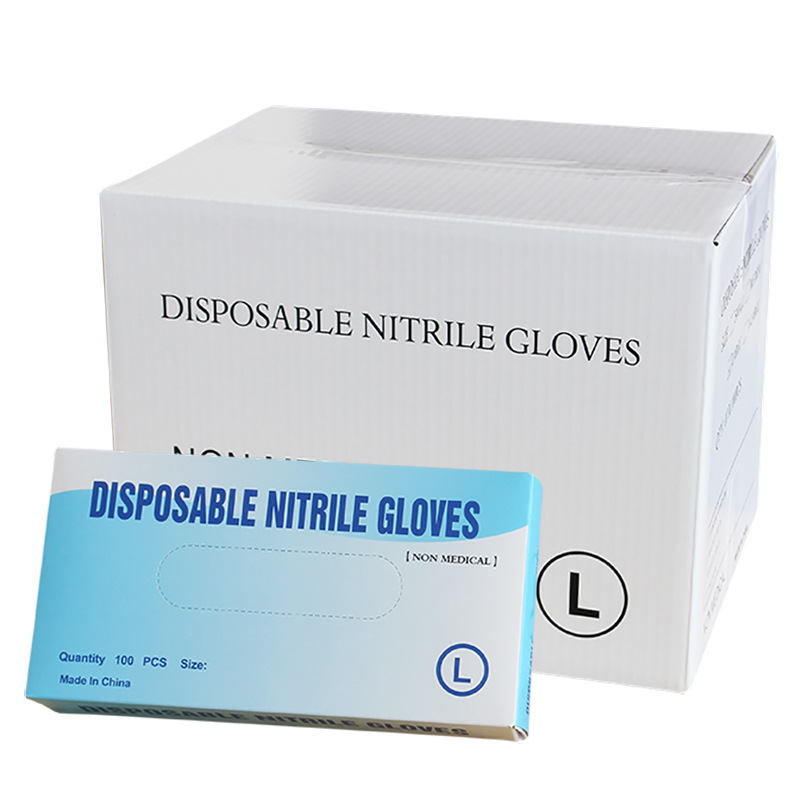 Guantes mixtos sintéticos desechables de nitrilo compuesto látex impermeable quirúrgico engrosado guantes duraderos 100 unids/caja