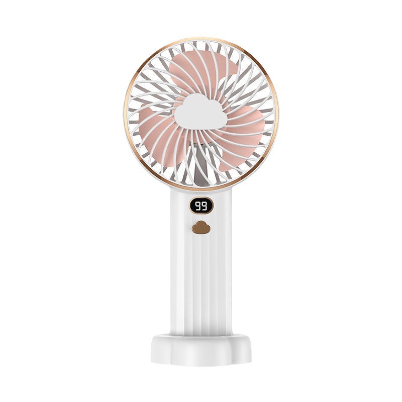 2024 nuevo ventilador de mano pequeño recargable mini ventilador eléctrico de escritorio usb estudiante silencioso y conveniente ventilador portátil