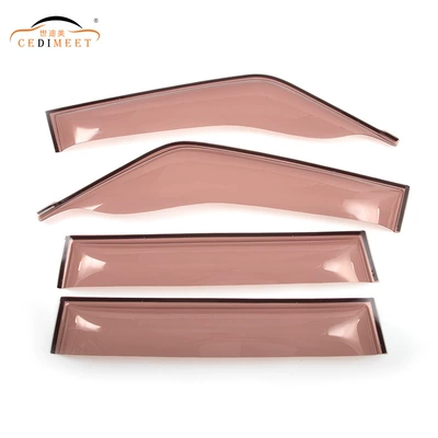 Suitable for Pajero V33 acrylic material rain shield modified car window rain eyebrow rain shield car decoration accessories (Rain shield) - red-and-brown-luxury-pajero-v33-1991-1998-weather-shield