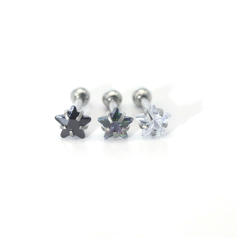 Аксессуары из нержавеющей стали, ногти- sequins with zircon, серьги, европейский стиль, прямые продажи с завода