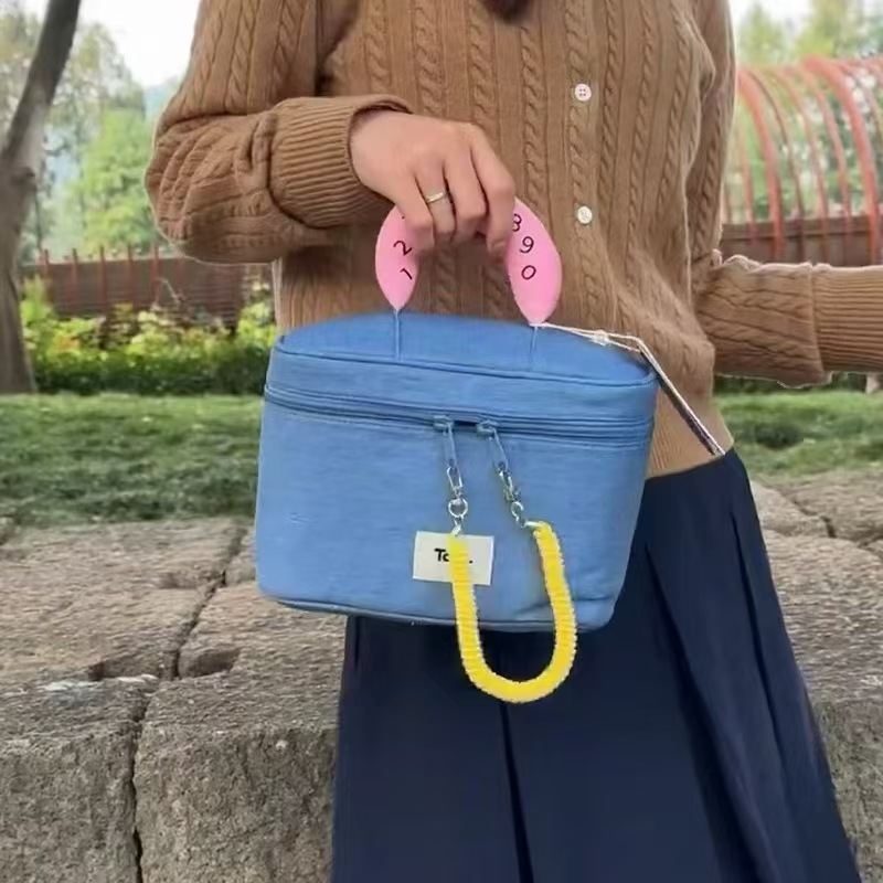 多巴胺彩色便携旅行化妆包大容量女士手提简约洗漱用品收纳袋|undefined