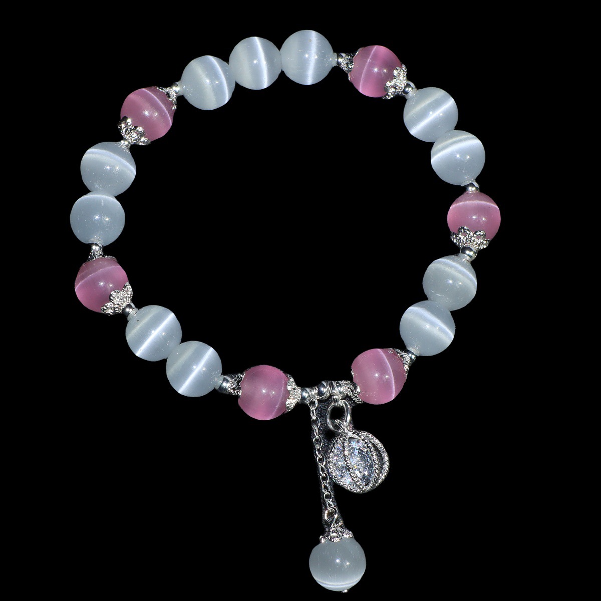 Nouveau Bracelet en pierre œil de chat, Bracelet du même Style pour Temple féminin, cadeau de Collection de bracelets de Style chinois populaire_voghion.com