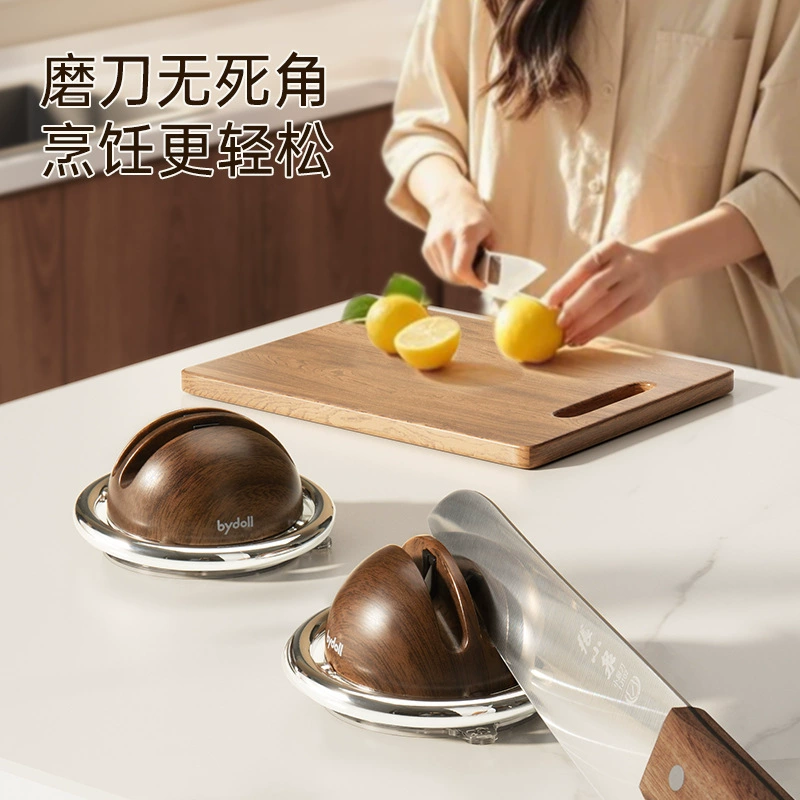 Suction cup sharpening artifact household wholesale kitchen kitchen knife scissors special chef blade cutting device coarse fine sharpening tool
