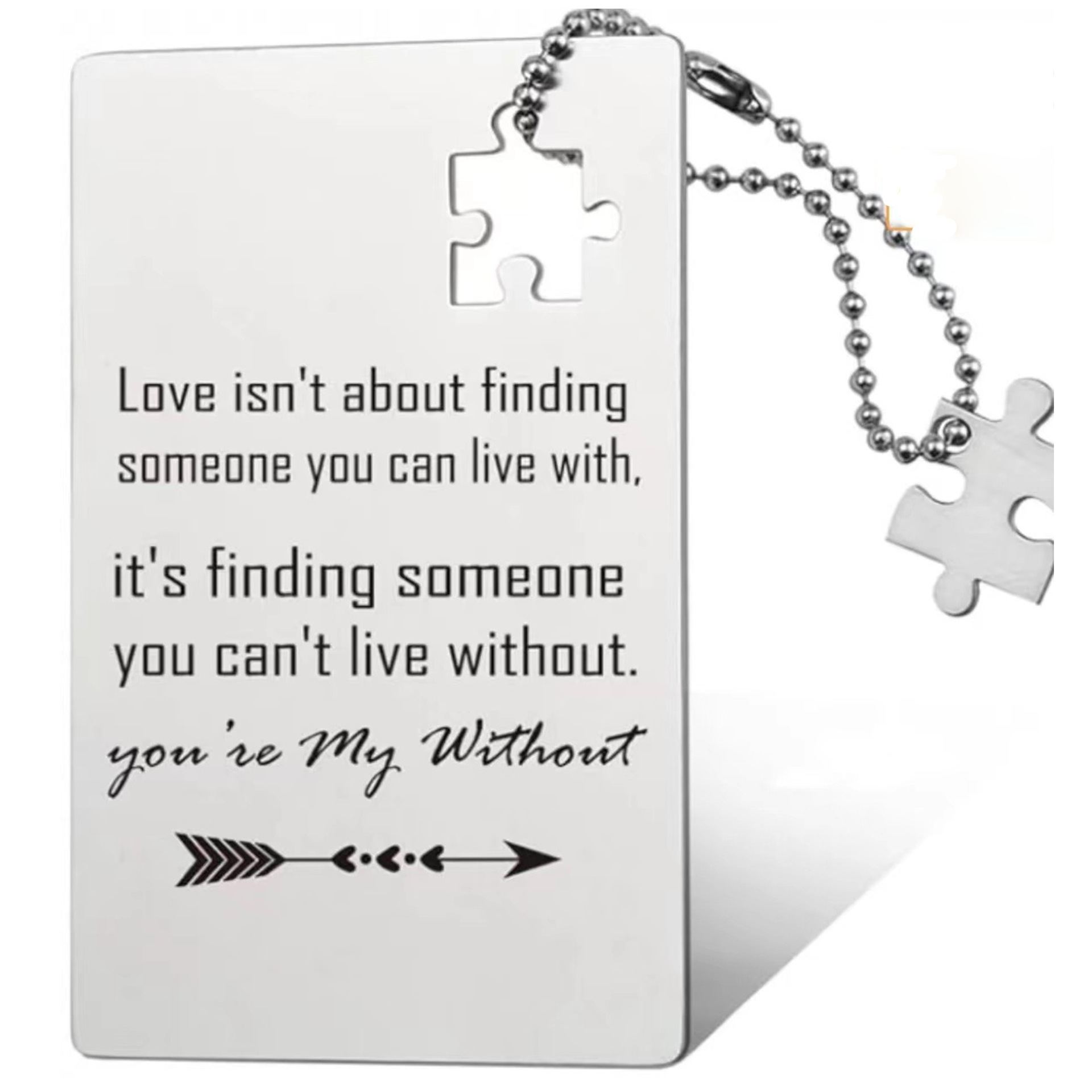 20g Weight Pendant Jewelry Making Type 55*85mm Jewelry Making Size DIY Jewelry Accessories Classification 1 Piece Quantity 304 Stainless Steel Material Letter, Jigsaw Pattern Plating Design Simple Style Style 1 Piece 55*85mm 304 Stainless Steel Letter Jigsaw Pendant 14