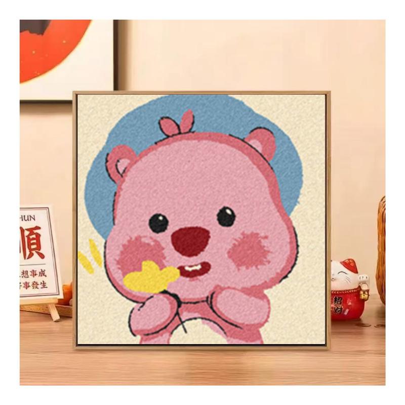 20*20数字肌理画diy网红手作店批发摆摊手工石英砂立体浮雕装饰画|undefined