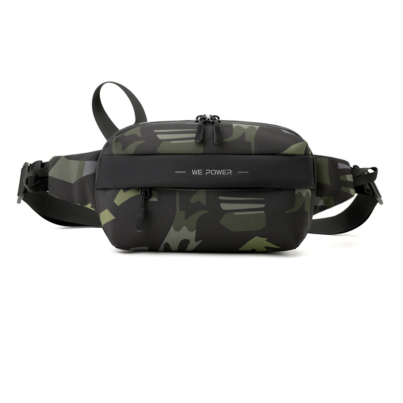 WEPOWER nuevo bolso de pecho de moda para hombres, bolso de cintura de viaje al aire libre, bolso de hombro deportivo simple, bolso pequeño