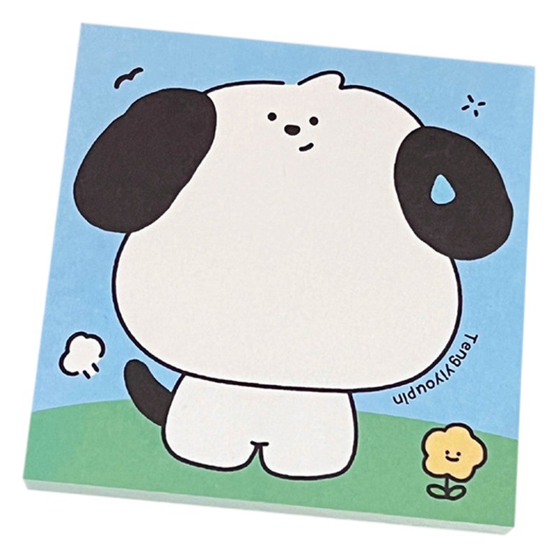 Tengyi original cuaderno de dibujos animados chica Bloc de notas lindo cachorro estudiante de papel de nota Mensaje de papel desgarrable al por mayor
