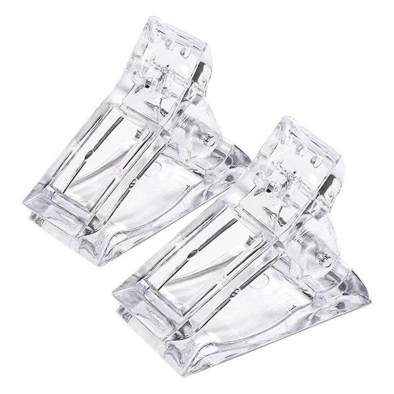 Clavo de cristal clip extensión pegamento de uñas molde de fijación clip de pieza de clavo que forma clip de pieza de clavo estable no se puede deformar herramienta de clavo