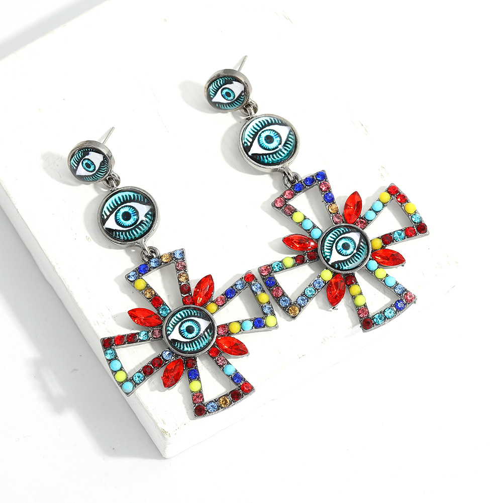 Pendientes De Diamantes Retro De Moda display picture 6