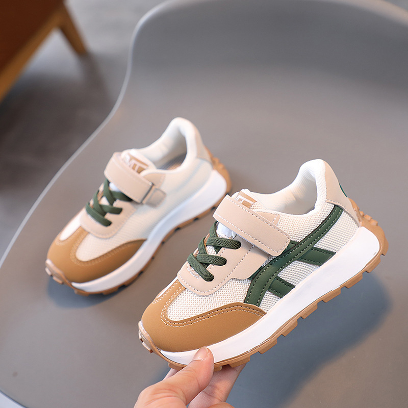 Scarpe Forrest Gump per bambini 2023 Stagione primaverile e autunnale Scarpe nuove per ragazze Piccolo uomo in vita Tessuto a rete Papà per ragazzi_voghion.com