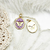 Purple pendant, necklace, accessory, European style, 18 carat