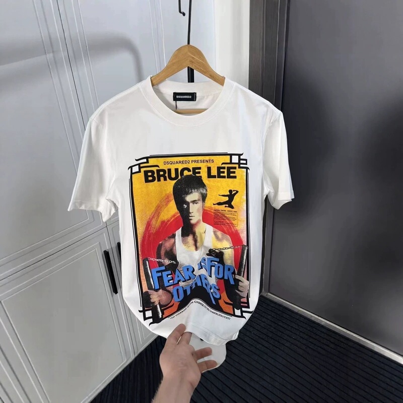 2026 New Model Bruce Lee Short-Sleeve T-Shirt Men's Round Neck Casual Versatile T-Shirt Top Cotton T-Shirt 2026 New Model Bruce Lee Short-Sleeve T-Shirt Men's Round Neck Casual Versatile T-Shirt Top Cotton T-Shirt