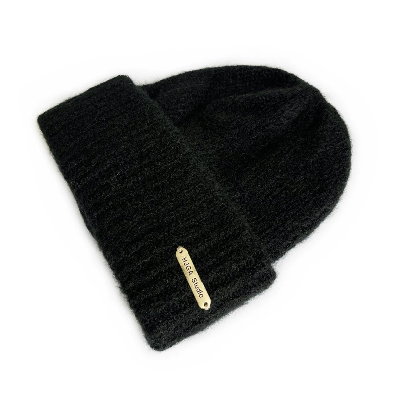 Демисезонная милая knitted шапка с капюшоном, цветная шерстяная шапка для мужчин и женщин