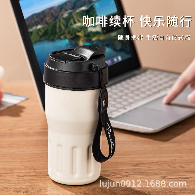 純セラミックライナー魔法瓶カップ、非コーティング、スマート温度表示、持ち運び可能、おしゃれなコーヒーカップ|undefined