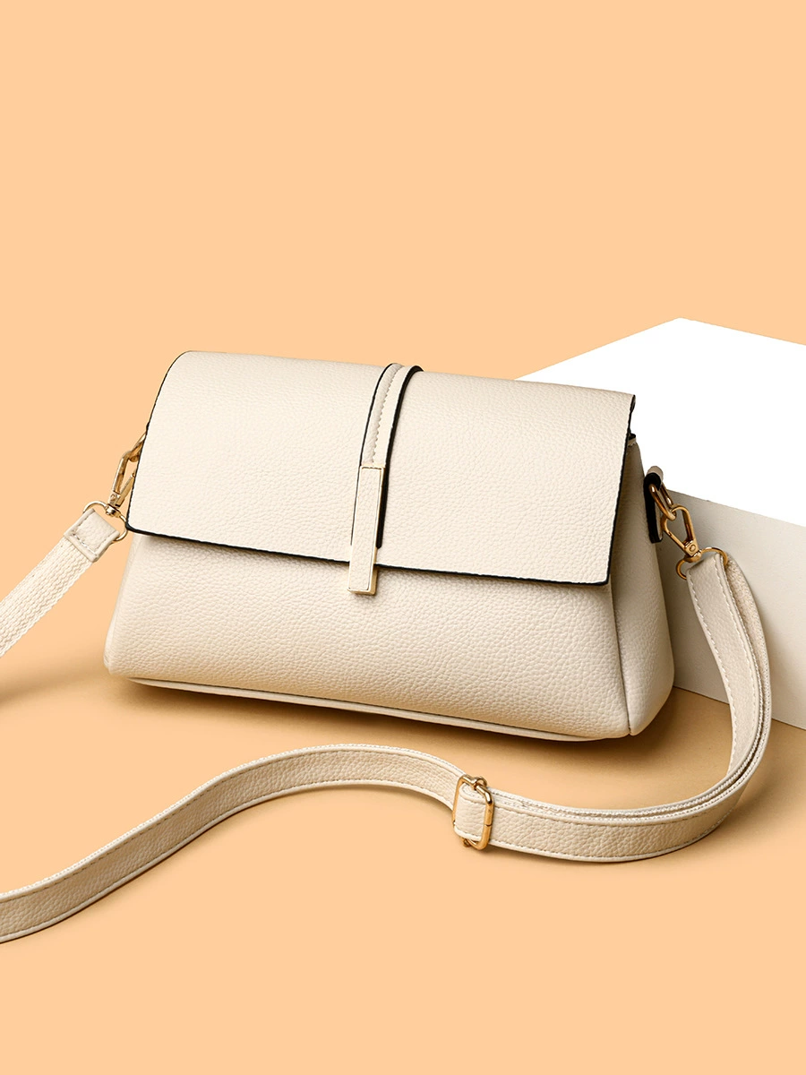 Shoulder bag, universal capacious one-shoulder bag, western style, three-layer veil
