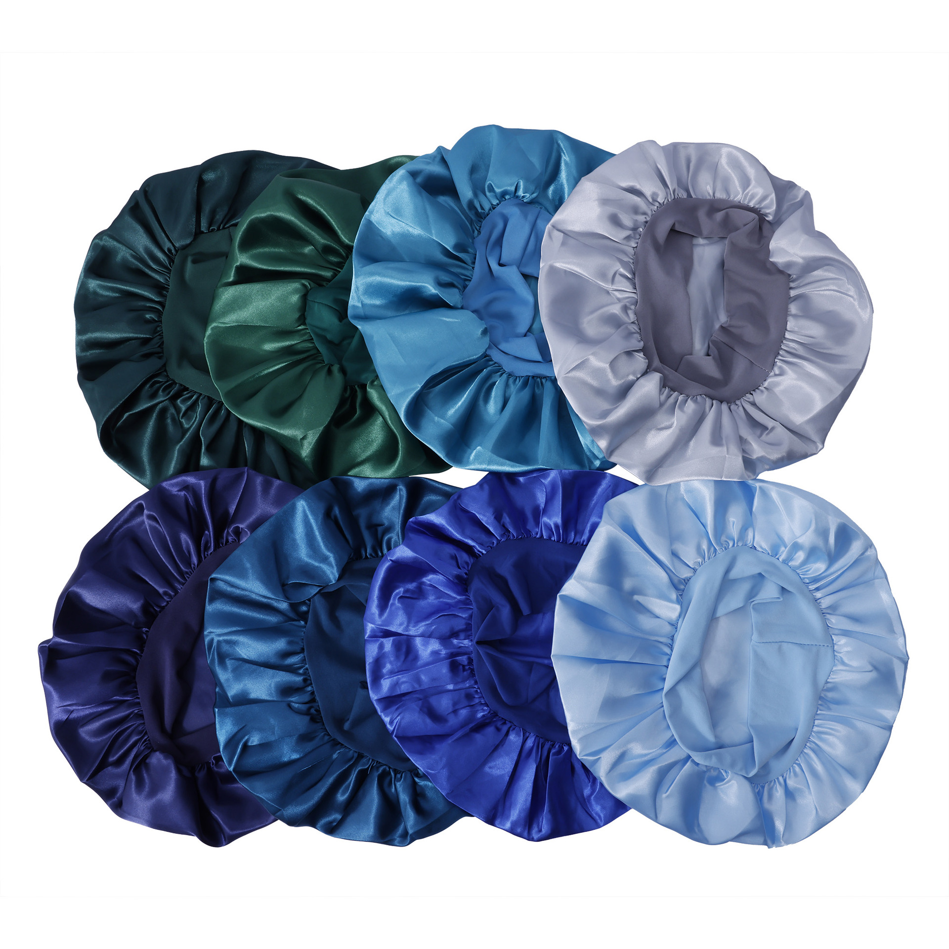 Europa y América clásica sombrero de baño de color sólido adulto transfronterizo moda transfronterizo satén amplio sombrero de dormir damas quimioterapia cuidado del cabello