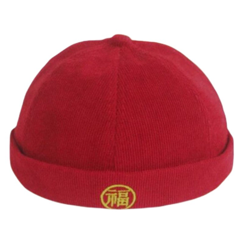 Детская красная шапочка для первого дня рождения, весенне-осенне-зимний стиль, вельветовая шапочка для младенцев, новогодний наряд, подарок на сто дней, праздничная шапочка для дня рождения.