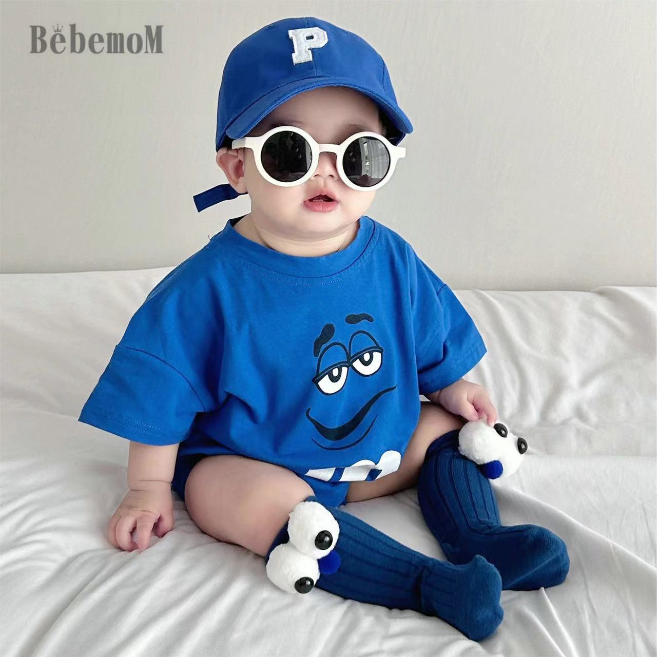Baby Summer Thin Cute Bag Fat Clothes 2024 New Newborn Clothes Men's and Women's Treasure Jumpsuit Super Cute Hare Clothes