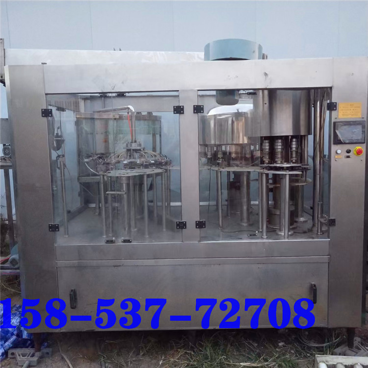 饮料灌装机 二手啤酒。果汁。易拉罐。洗衣液灌装机三合一灌装机