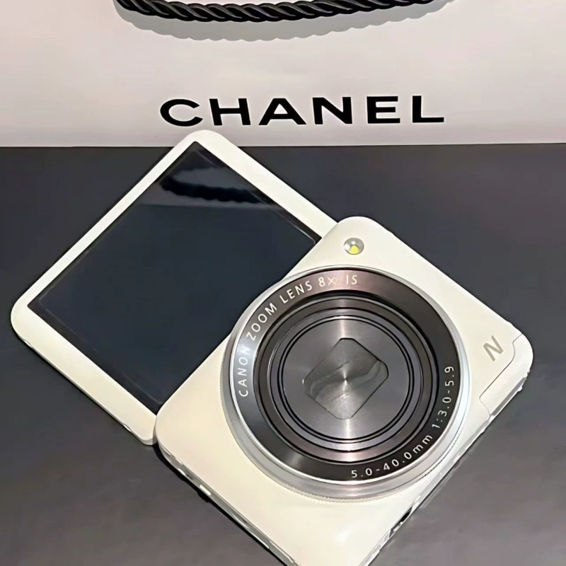 Foldable digital camera, flip‑screen selfie camera, handheld for students, 64 MP, memory 32–512 GB