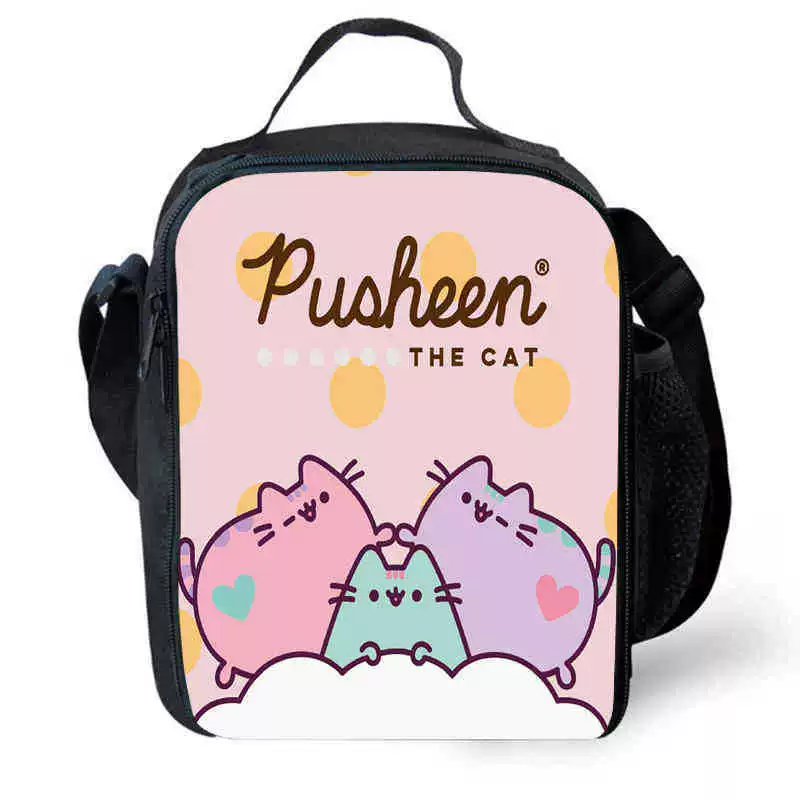 Рюкзак учебный Pusheen Fat Jimao с принтом периферийного типа, через стекло, зарубежная торговля, школьный рюкзак