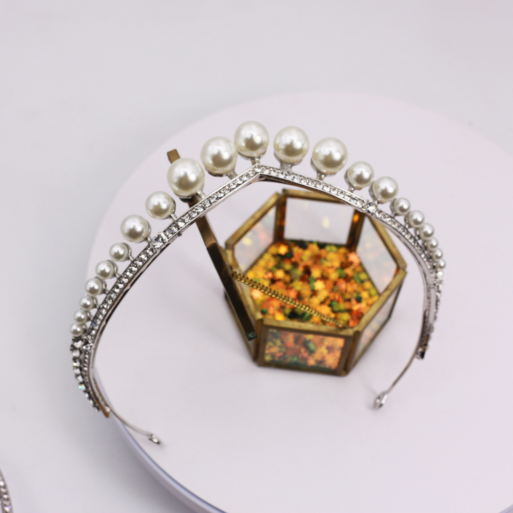 Title 6, Couronne de Mariée Alliage Perle Diadème de Mar...