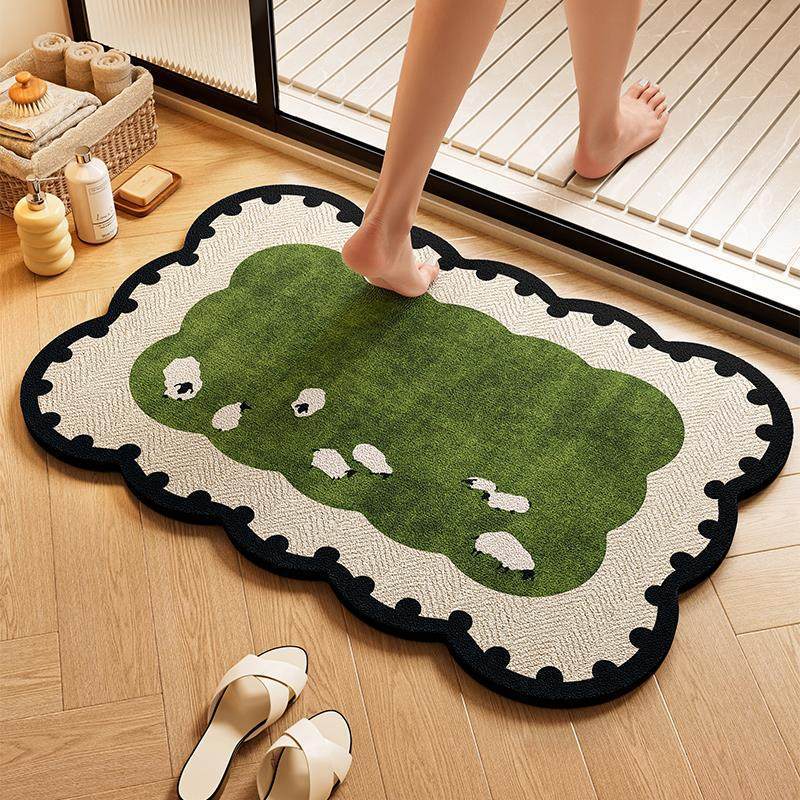 Special-Shaped Cartoon Diatomaceous Earth Floor Mat for Bathroom, Stain-Resistant, Easy to Maintain, Non-Slip Foot Mat, Household Green Water-Absorbing Quick-Drying Carpet Special-Shaped Cartoon Diatomaceous Earth Floor Mat for Bathroom, Stain-Resistant, Easy to Maintain, Non-Slip Foot Mat, Household Green Water-Absorbing Quick-Drying Carpet