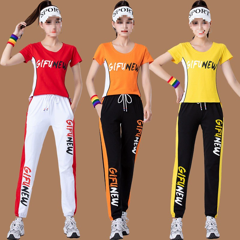 Одежда для танцев Wobble, новый костюм, летняя танцевальная фитнес-одежда Yang Liping, спортивная одежда для квадратных танцев, спортивная одежда для танцев для женщин