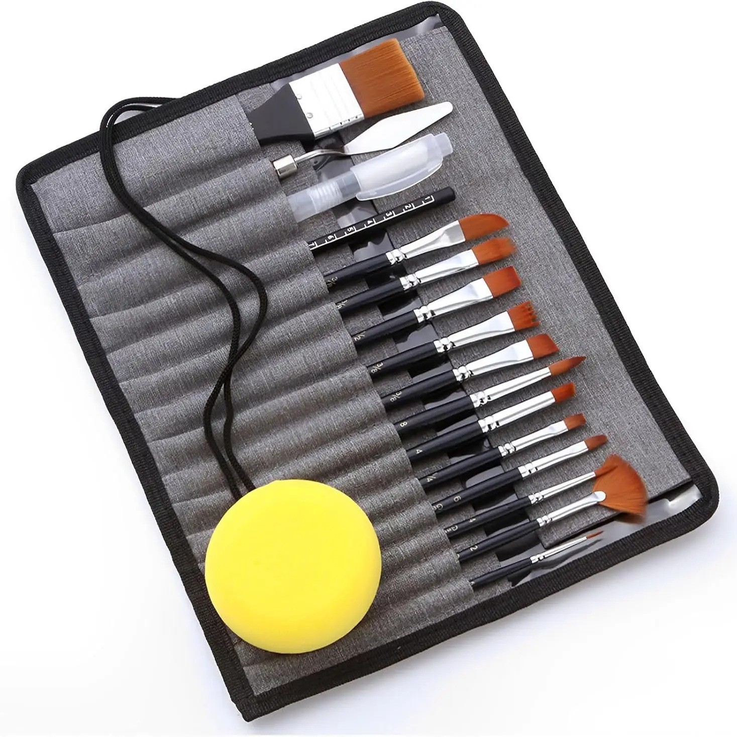 회색 천 가방 18개