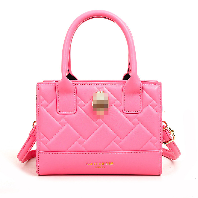 Bolso de PU transfronterizo nueva tendencia charol rombo pequeño cuadrado bolso de mensajero de un solo hombro de alta gama de nicho