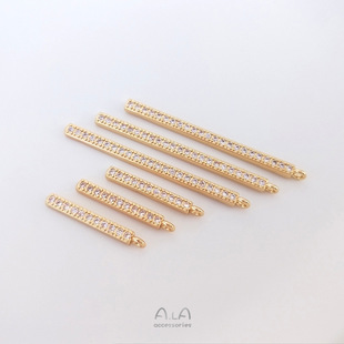 14K����ɫ�Ƕ�ʯ����һ��ֱ�������ֹ�diy�朶��hֱ�l���
