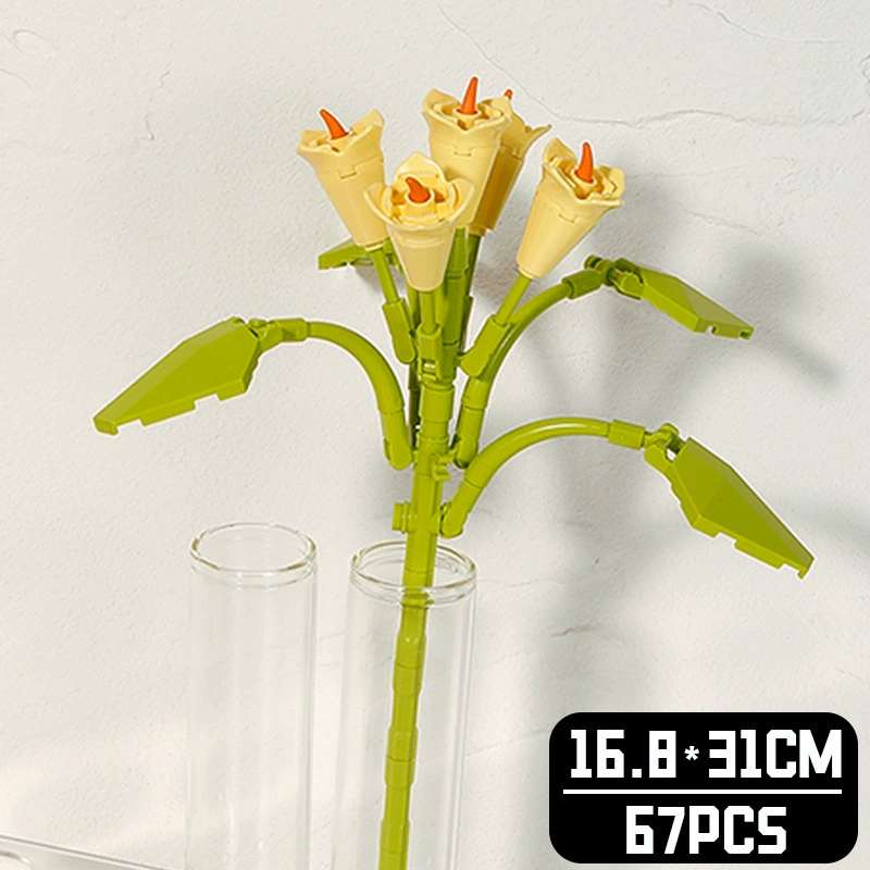 Realistic Table Flower Set, DIY Miniature Bouquet Constructor, Assorted Rose & Sunflower Models, Gift