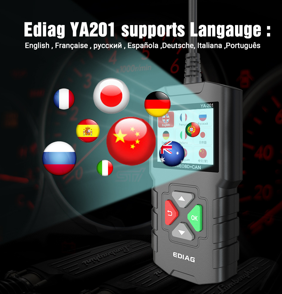 Ya-201 Obd2 Engine Fault Code Reader Obd Driving Computer Tool Car Diagnostic Tool