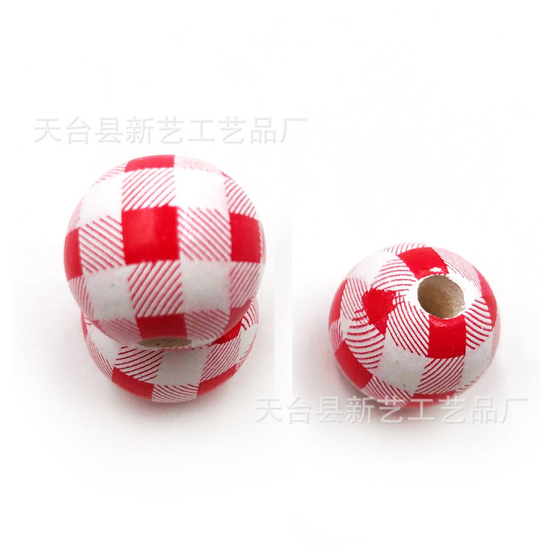 新商品16mm荷の木の丸い玉の原木の色の子供のdiyの雪の花の千鳥の格は飾りの木の玉のアクセサリーの部品を飾ります。|undefined